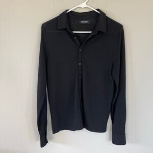 NAADAM Black Wool Ultralight Button Up Shirt (XS)